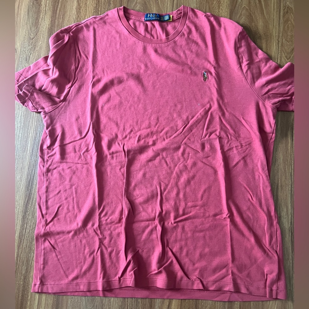 Polo by Ralph Lauren Men's Pink T-Shirt